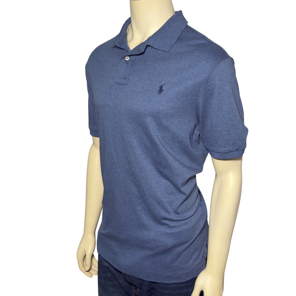 Polo Ralph Lauren Polo Shirt Mens XL Blue Good Pima Soft Touch Short Sleeve - Picture 2 of 11